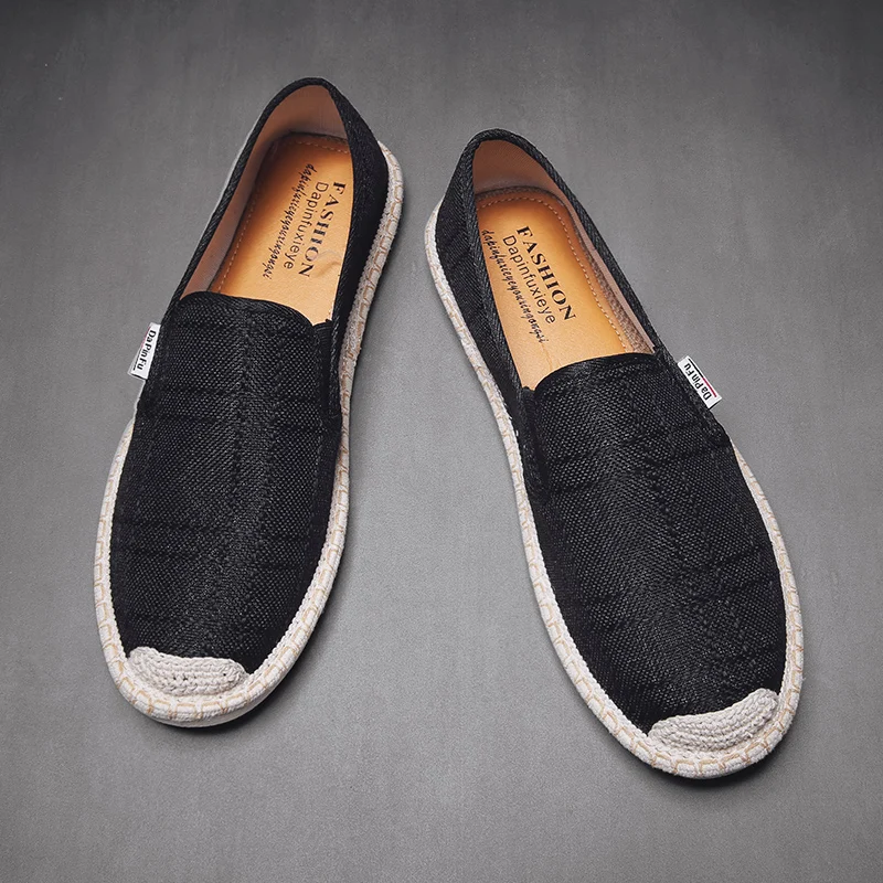 Мужские слипоны PUPUDA лоферы эспадрильи удобная обувь трендовые летние туфли |