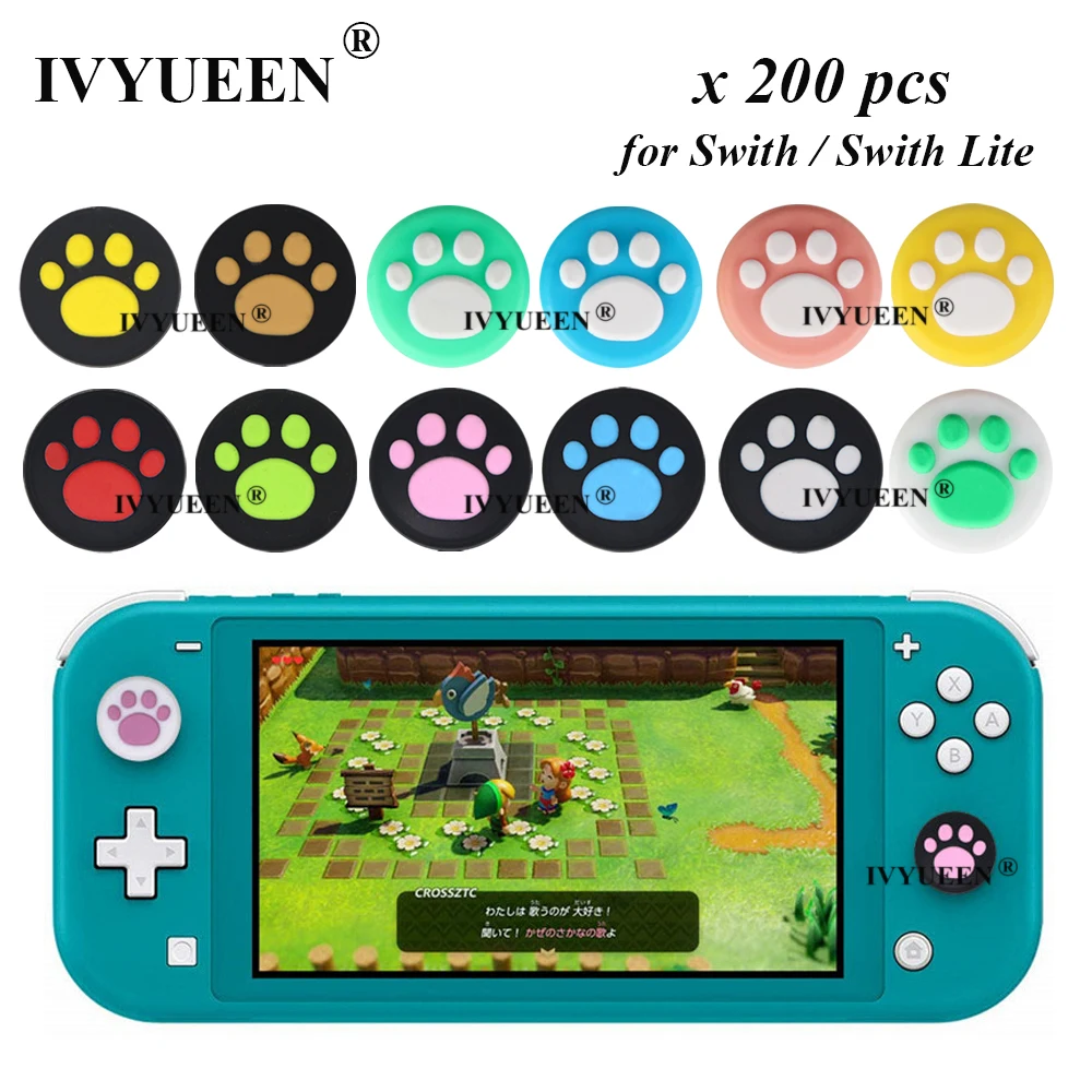 IVYUEEN 200 шт для Nintendo переключатель Lite NS JoyCon контроллер палочек Заглушки Switch Joy