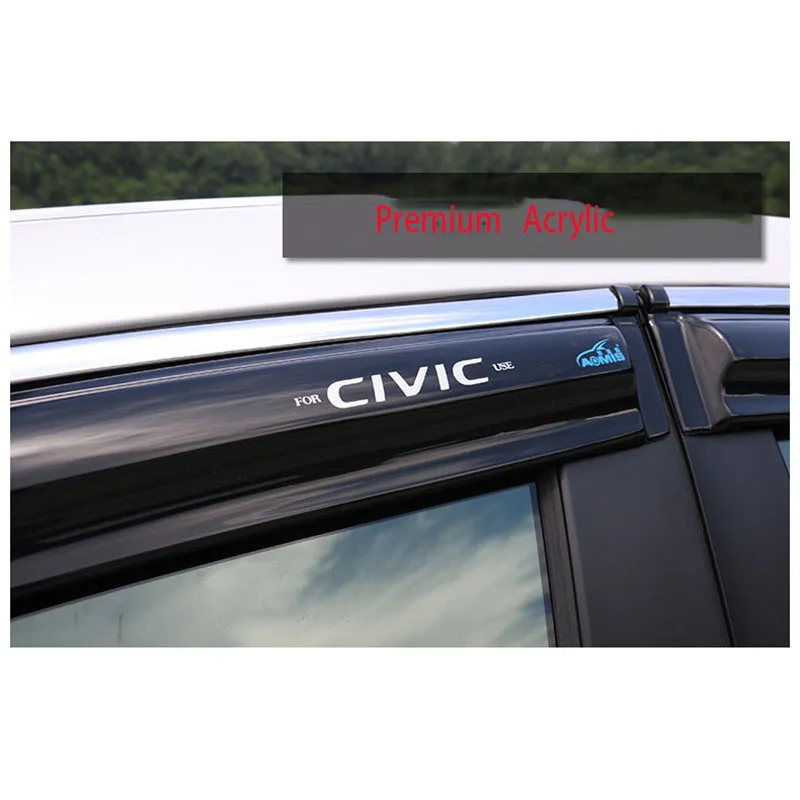 Ветровое стекло для Honda Civic 2006 2007 2008 2009 2010 2012 дефлекторы окон дождевик козырек от