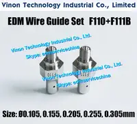 (2pcs) F110+F111B Diamond Wire Guide Set Ø0.105-0.305mm U&L A290-8101-X733, A290-8101-X734, A290-8101-X743, A290-8101-X744,