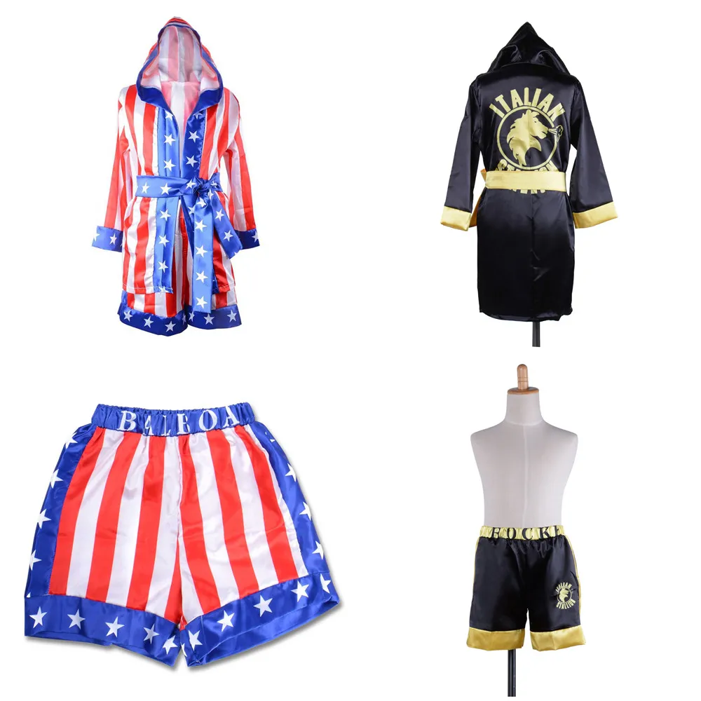 2018 Rocky Balboa Apollo кино американский флаг костюмы для косплея детские шорты мальчиков