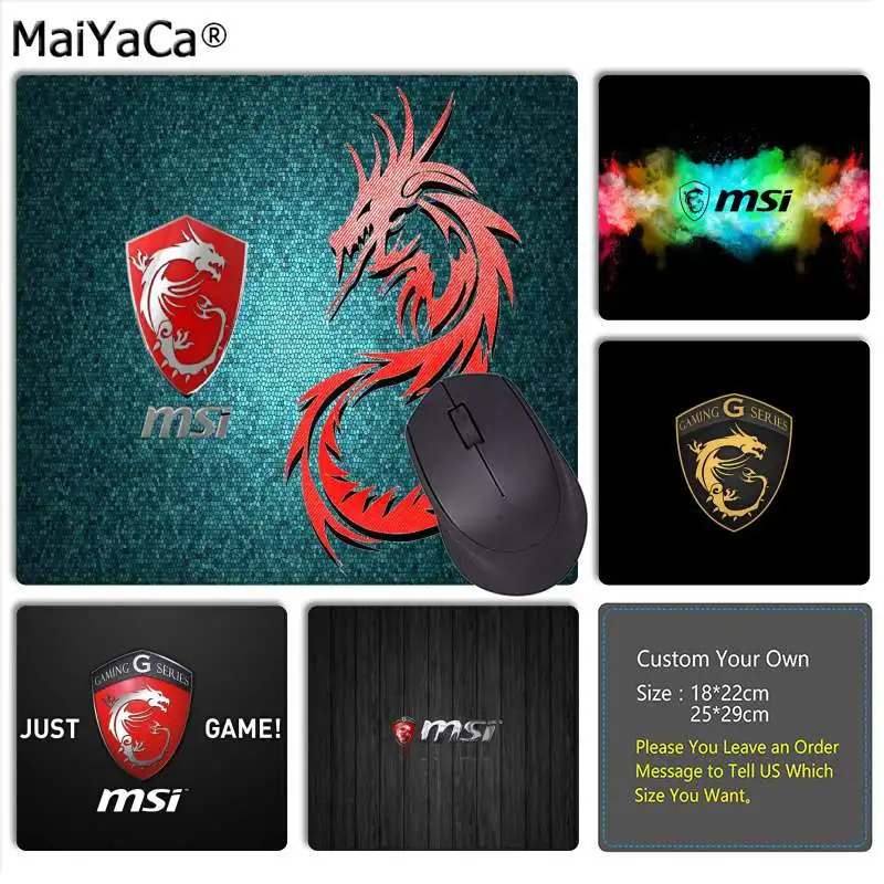 

MaiYaCa Boy Gift Pad MSI LOGO Gamer Speed Mice Retail Small Rubber Mousepad Top Selling Wholesale Gaming Pad mouse