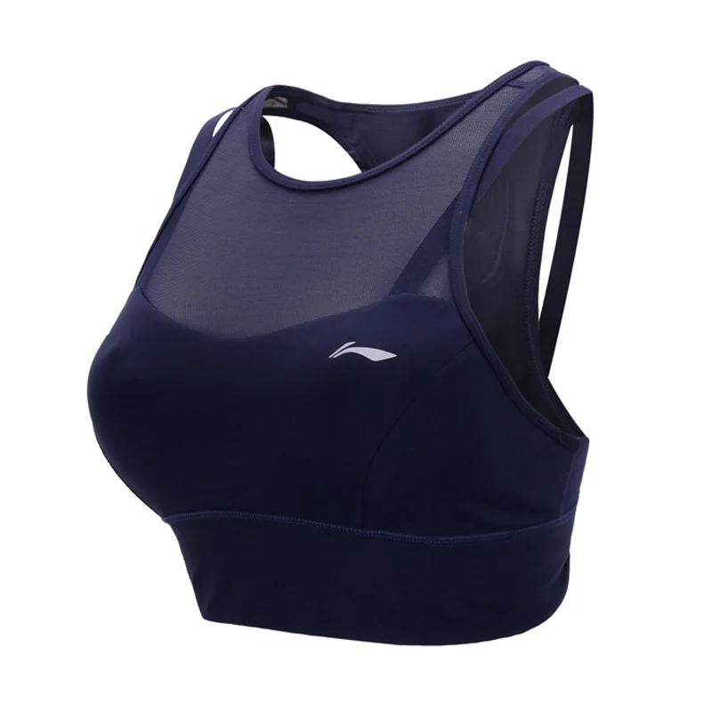 Женский спортивный бюстгальтер Li Ning средней поддержки из нейлона и спандекса 78%