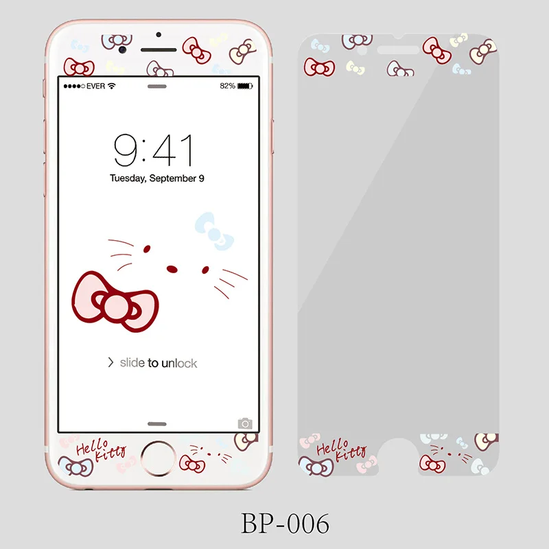 Прелестная мультяшная стеклянная пленка RLENDA для Apple iPhone 8 7 6 6S plus закаленное