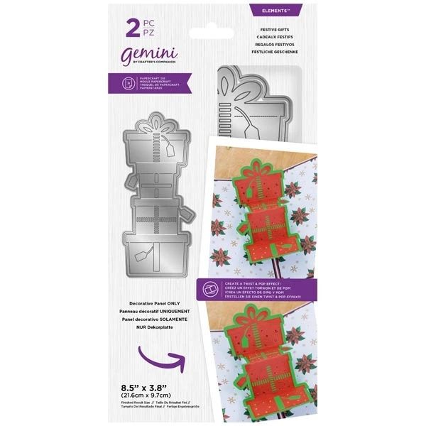 

3D Рождественская Подарочная коробка, металлические штампы без штампов для рукоделия, рельефное украшение