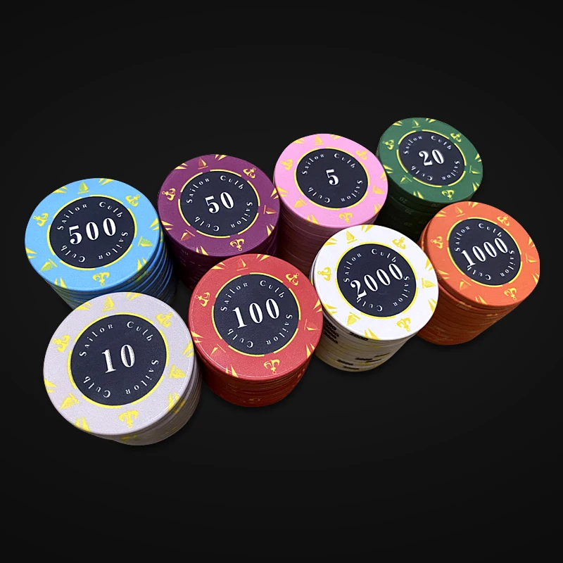 Набор круглых покерных фишек 10 шт./лот керамические фишки EPT для Техасского