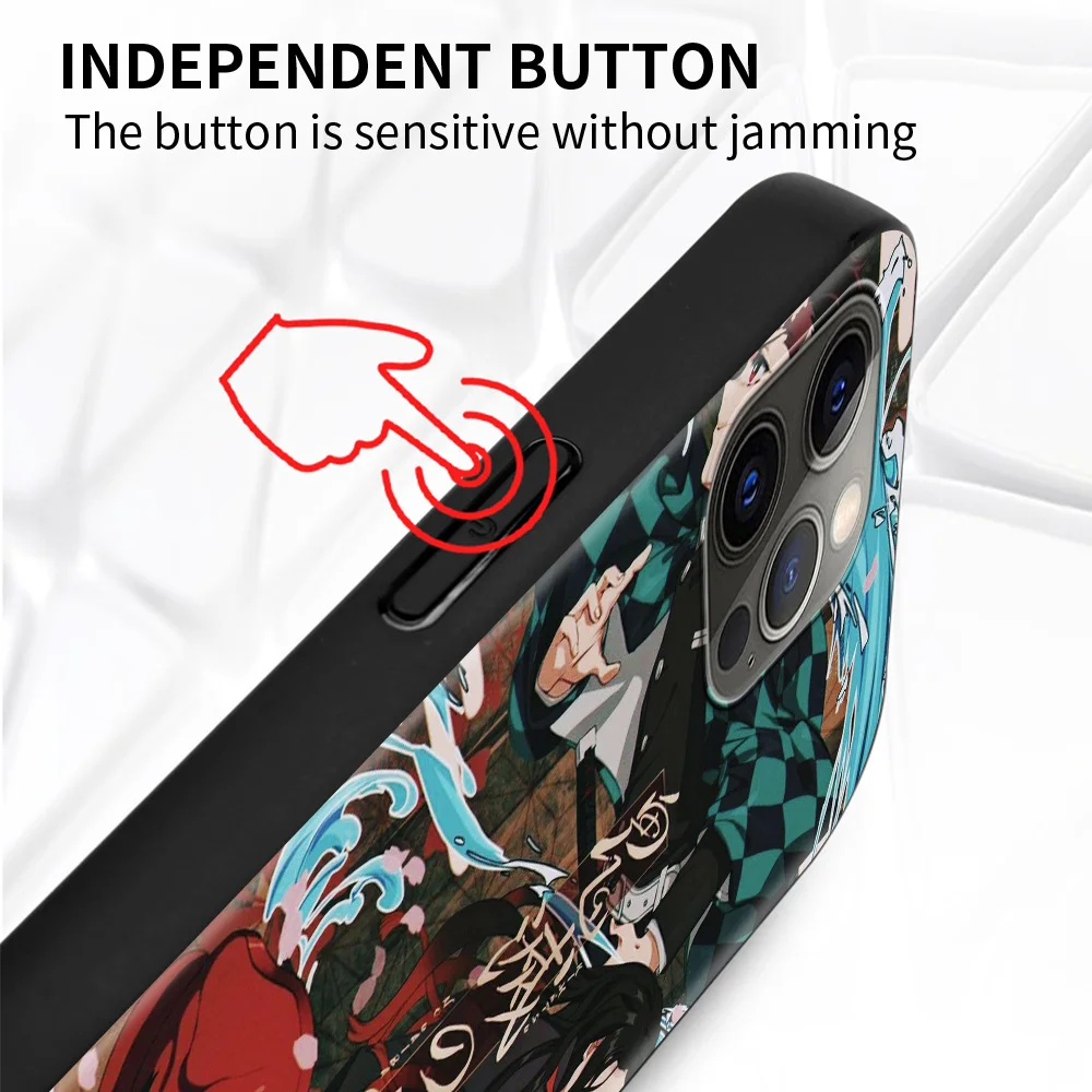 

Anime Demon Slayer Shell Smartphone Cover For iPhone 12 Pro 11 Pro Max XS Max XR X 7 8 Plus 12Mini SE 2020 Case