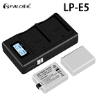 Аккумуляторная батарея PALO 7,4 В 1800 мАч LP-E5 LPE5 LP E5 для камер Canon EOS Rebel XS rebel T1i rebel XSi 1000D 500D 450D L10