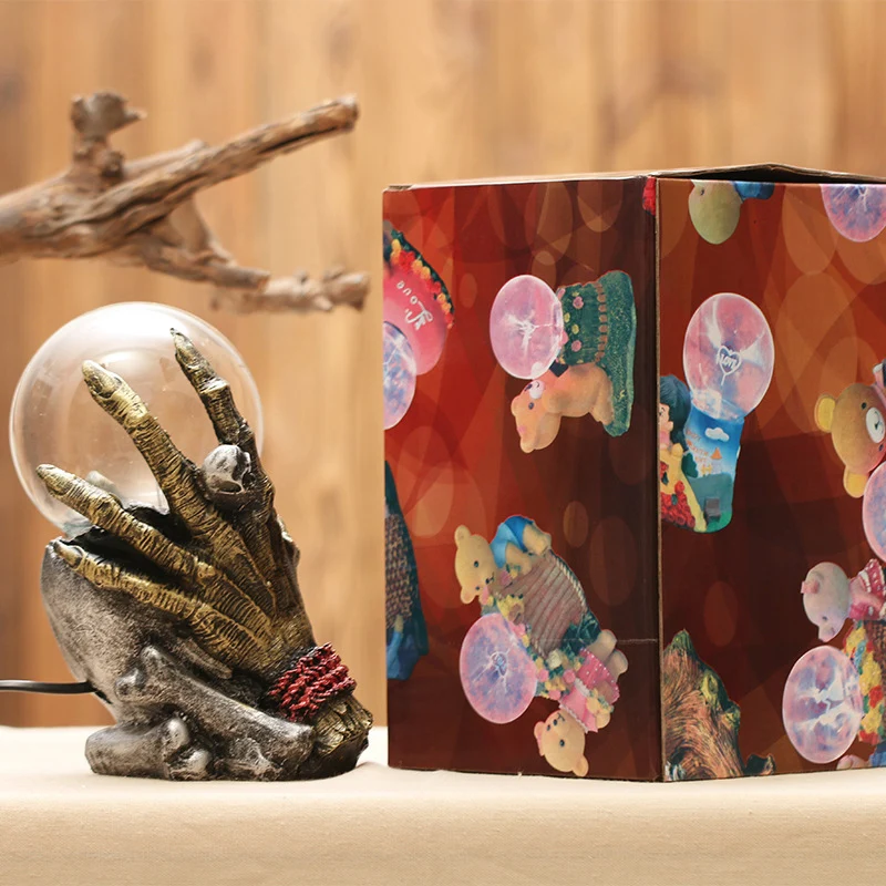 Магический шар светильник шарик черепа ручной Миниатюрная модель украшения дома