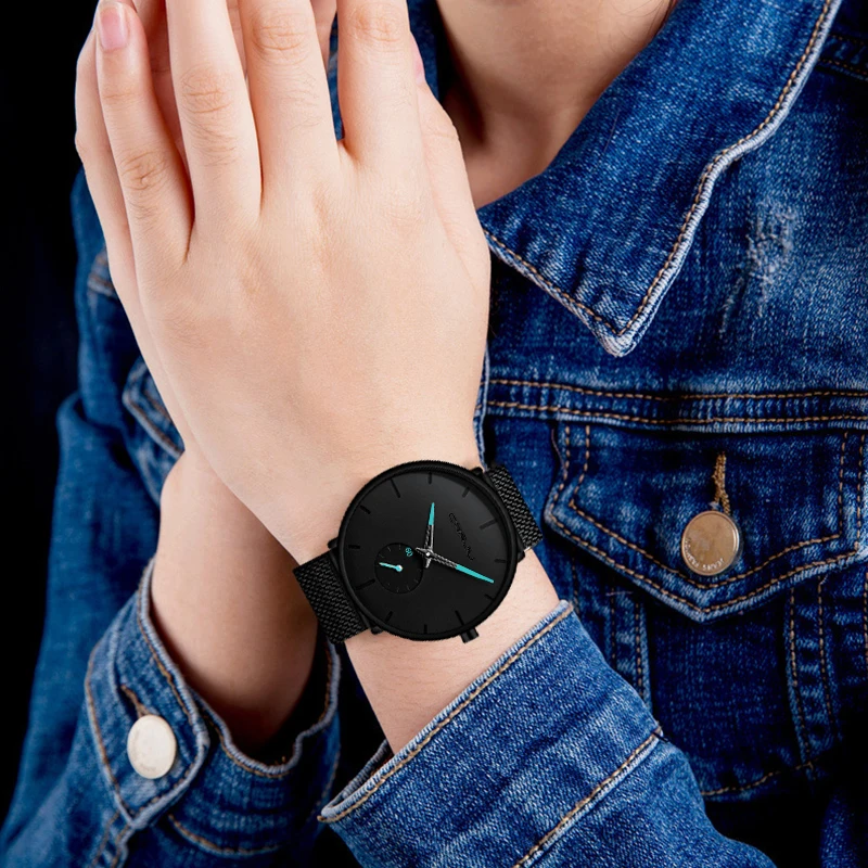 Часы наручные женские кварцевые брендовые деловые из нержавеющей стали с