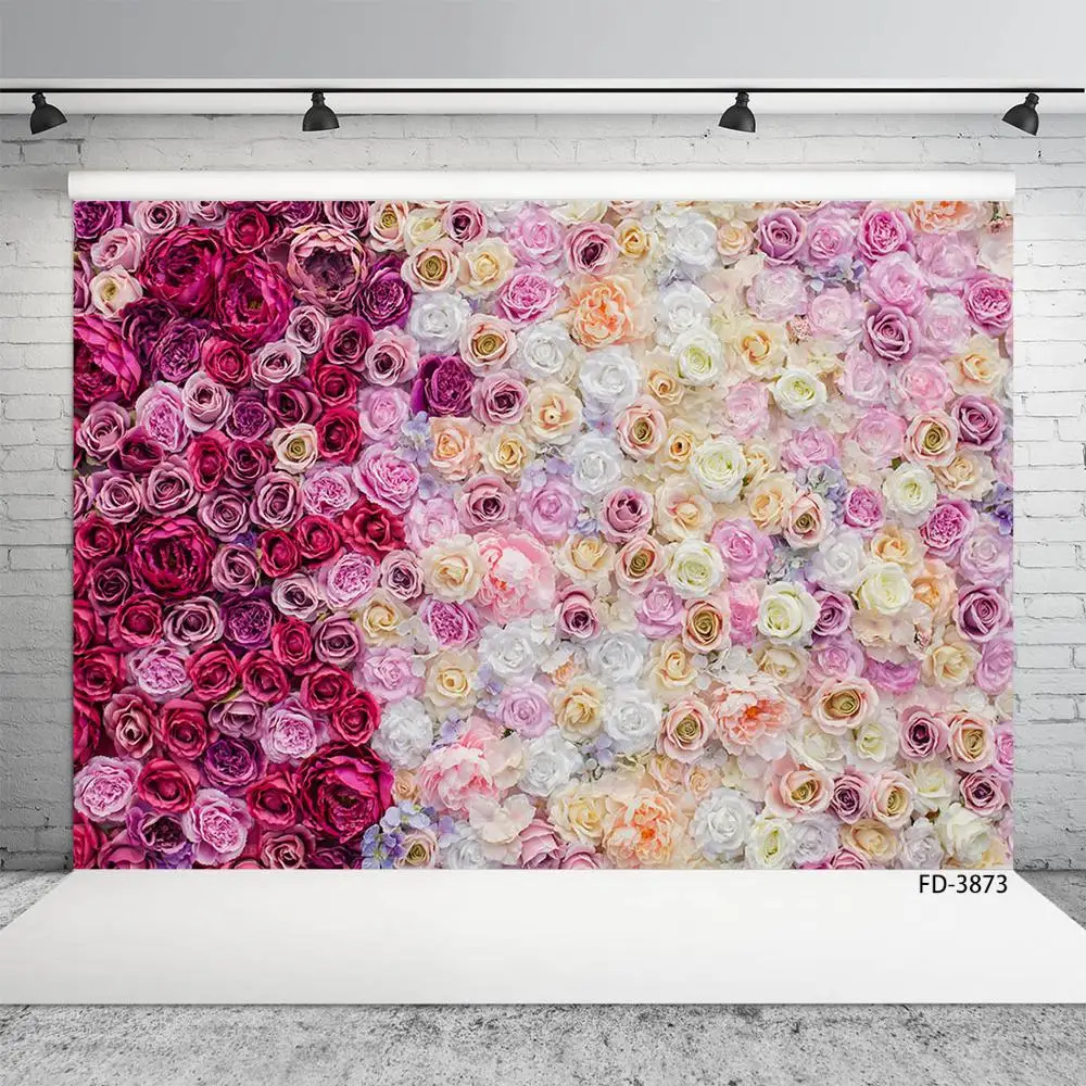 Различные розы стена пол День Святого Валентина фотография Фон Ткань детский душ
