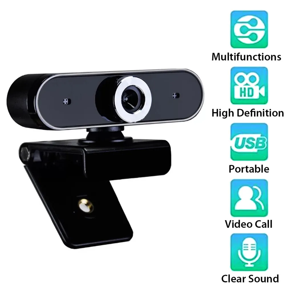 Web Camera Webcam 12MP Built-in Microphone USB Plug And Play Live Course Conference for PC Laptop Cam #20 | Электроника