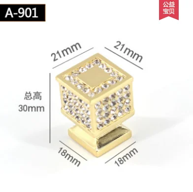 Новинка круглые латунные ручки и для дверей шкафа 24K Настоящее золото чешский