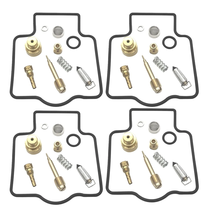 

4 Sets Motorcycle Carburetor Repair Rebuild Kit Carburetor Repair Tool for Kawasaki ZZR400 1990-2004