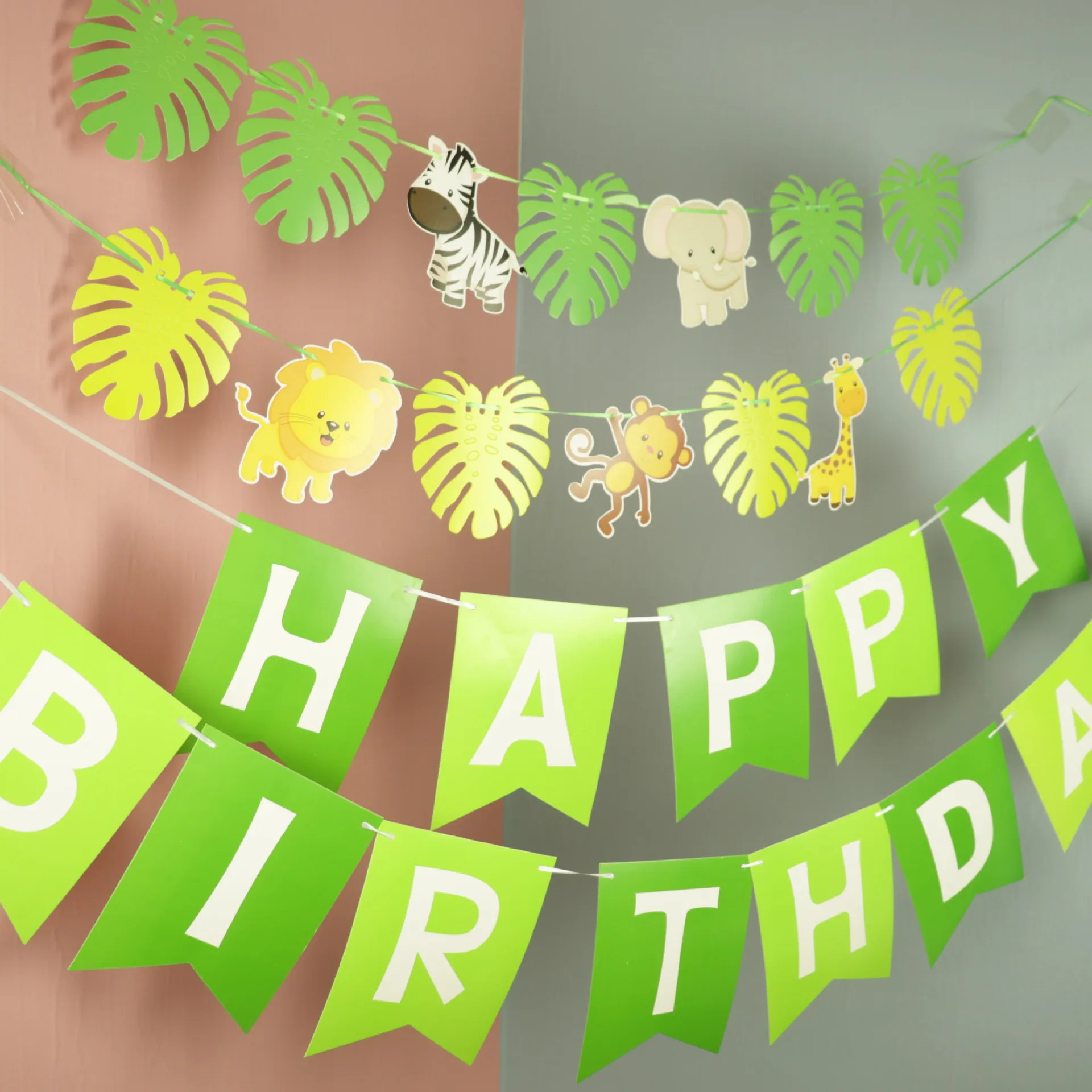 1 комплект детской одежды Бумага С Днем Рождения Баннеры Декорации для вечеринки