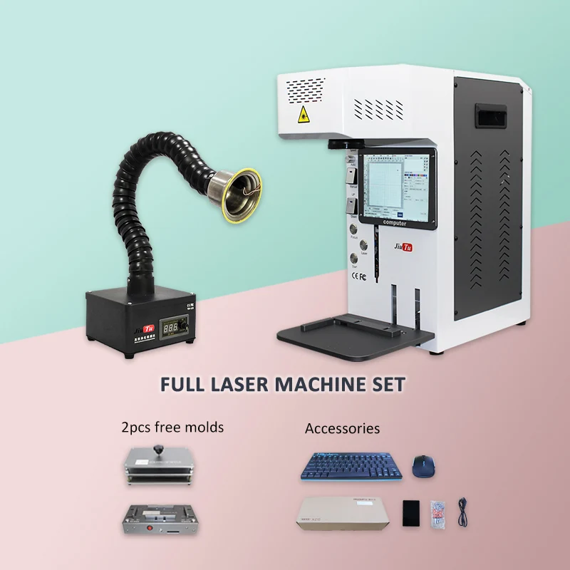 Волоконно лазерная маркировочная машина Автоматическая задняя Стекло лазерный