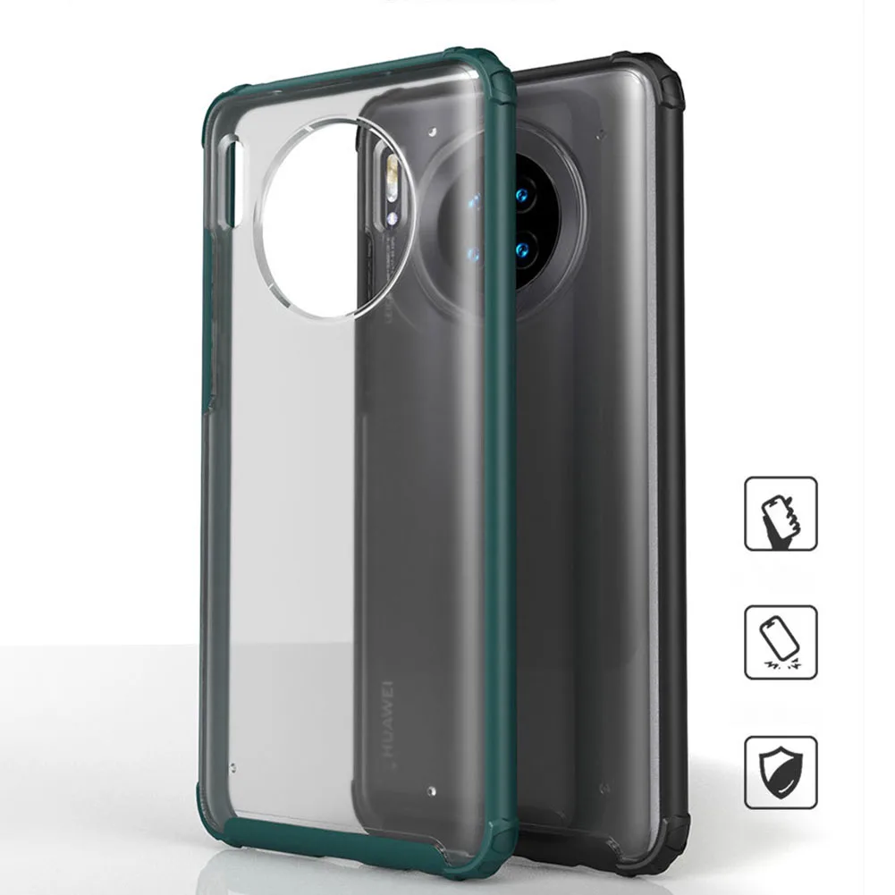 Frosted Matte Phone Case for Huawei Mate 30 Pro Soft TPU Frame Shockproof Shell Hard PC Full Back Sweatproof Anti-knock Coverage |