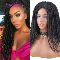 goddess locs with curly ends synthetic faux locs crochet hair wigs for black women goddess locs wig long twist wigs