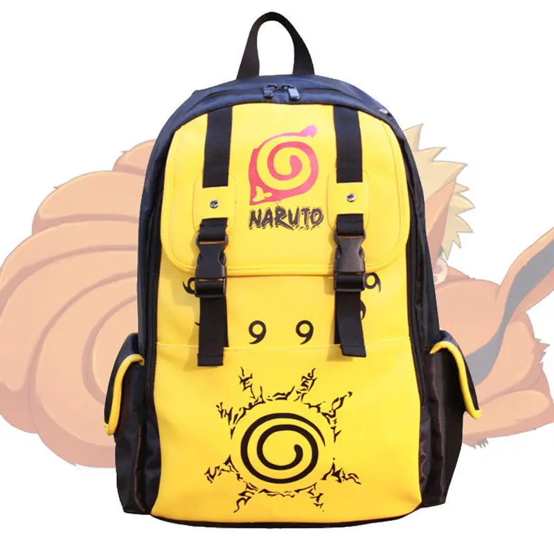 Рюкзак NARUTO Kuramakyuubi Uzumaki из аниме кожаный ранец школьный сумка для ноутбука