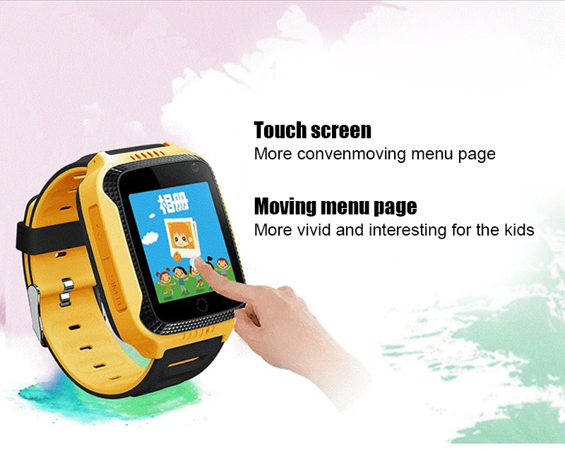 Q528 Smart Children Watch GPS With Camera Flashlight Baby Watch SOS Call Location Device Tracker For Kid Safe
