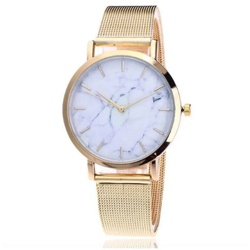 

Relojes Mujer Pop Vogue Pop Arrival Trendy Women Quartz Watch Alloy Wrist Watch Marble Grain Clock Jewelry Gift For Women