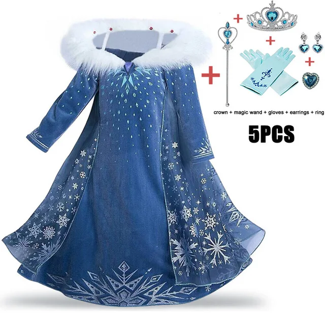2020 New Princess Dresses Kristoff Outfit Kids For Girls Evening Party Flower Wedding Gowns Clothing | Детская одежда и обувь