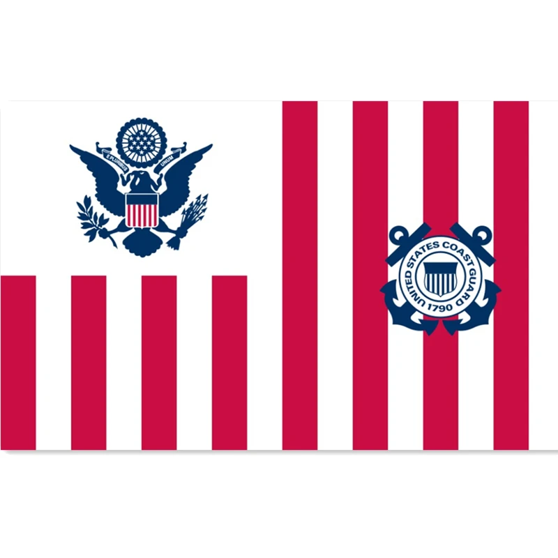 

60x90cm/90x150cm/120x180cm USA Coast Guard Flag Ensign Flag for decoration
