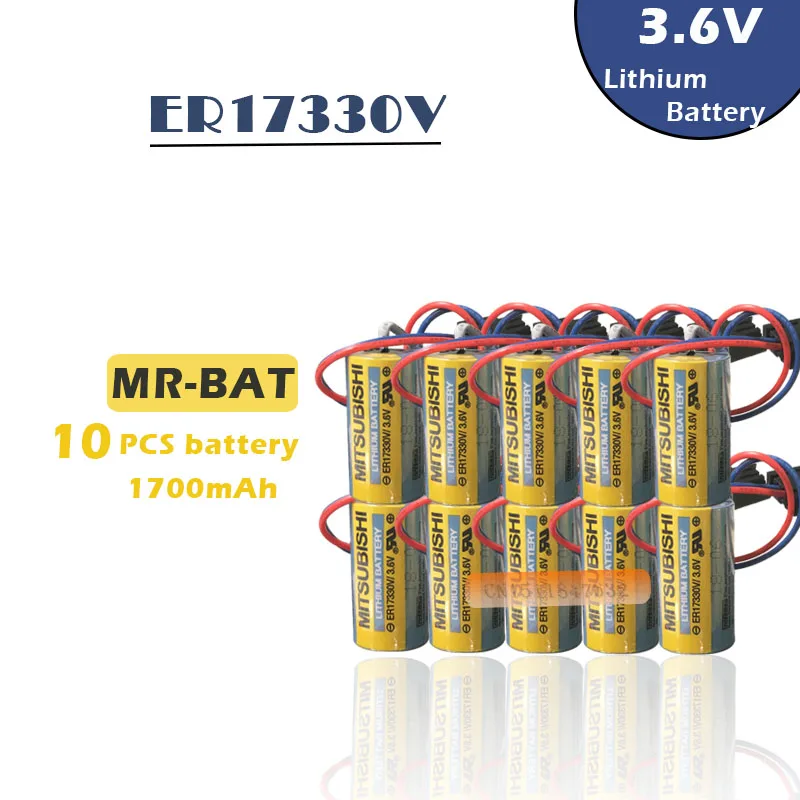 10 шт. новинка оригинальная фотобатарея для Mitsubishi ER17330V 3 6 В 1700 мАч с разъемом