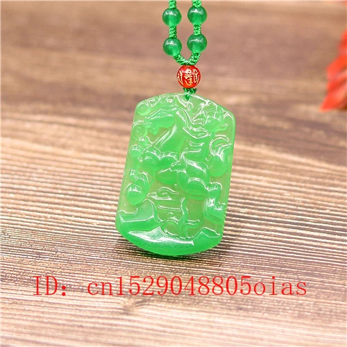 Натуральный Зеленый Изумрудный нефрит лошадь обезьяна кулон бусы Шарм жадеит