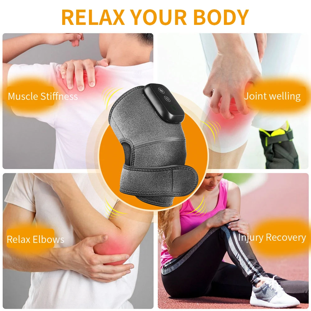 

Warm vibration massage protector for middle-aged and old people with cold legs and knee joints electric heating knee pad