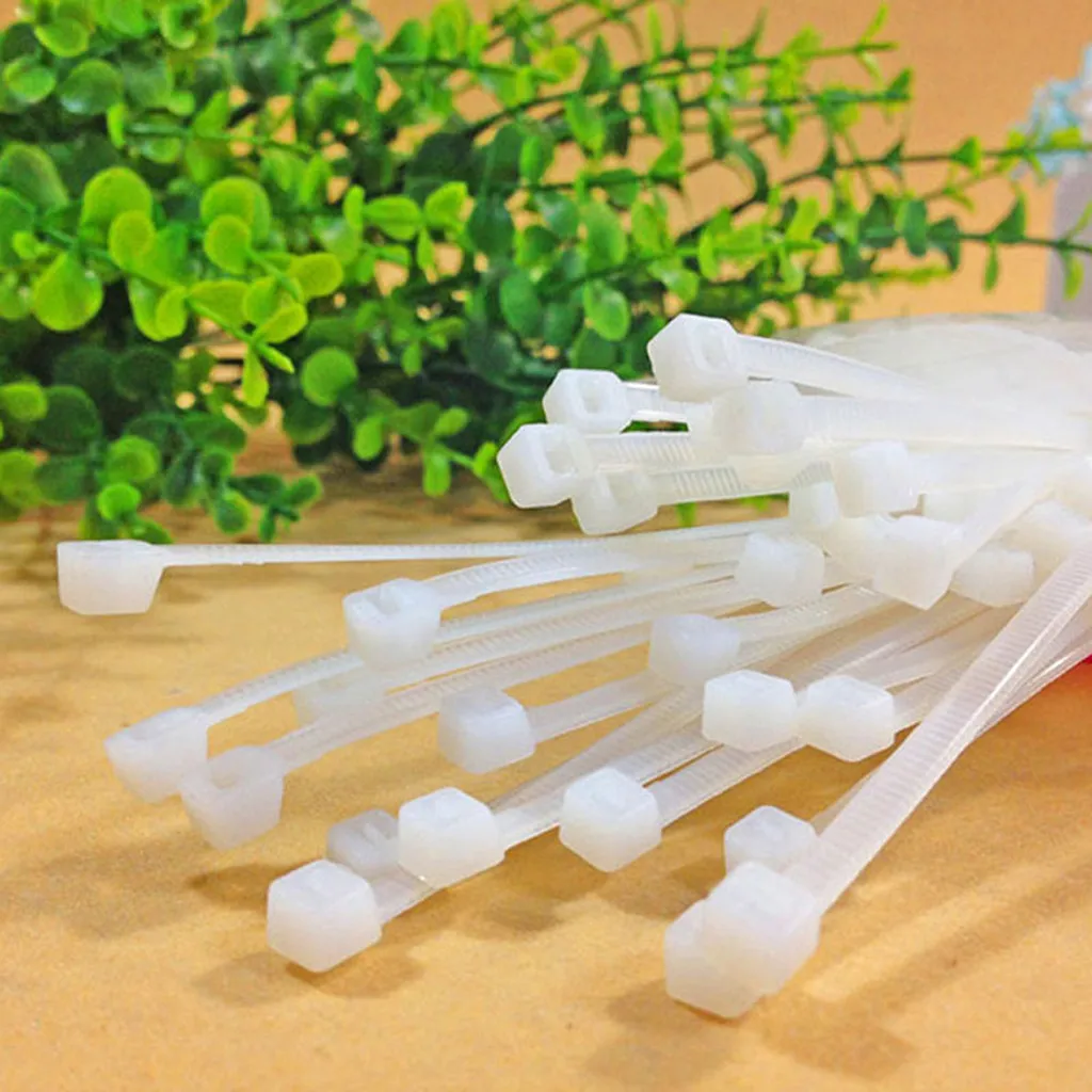 101 шт. кабельные стяжки устойчивые к УФ-погоде нейлоновые на молнии тяжелые