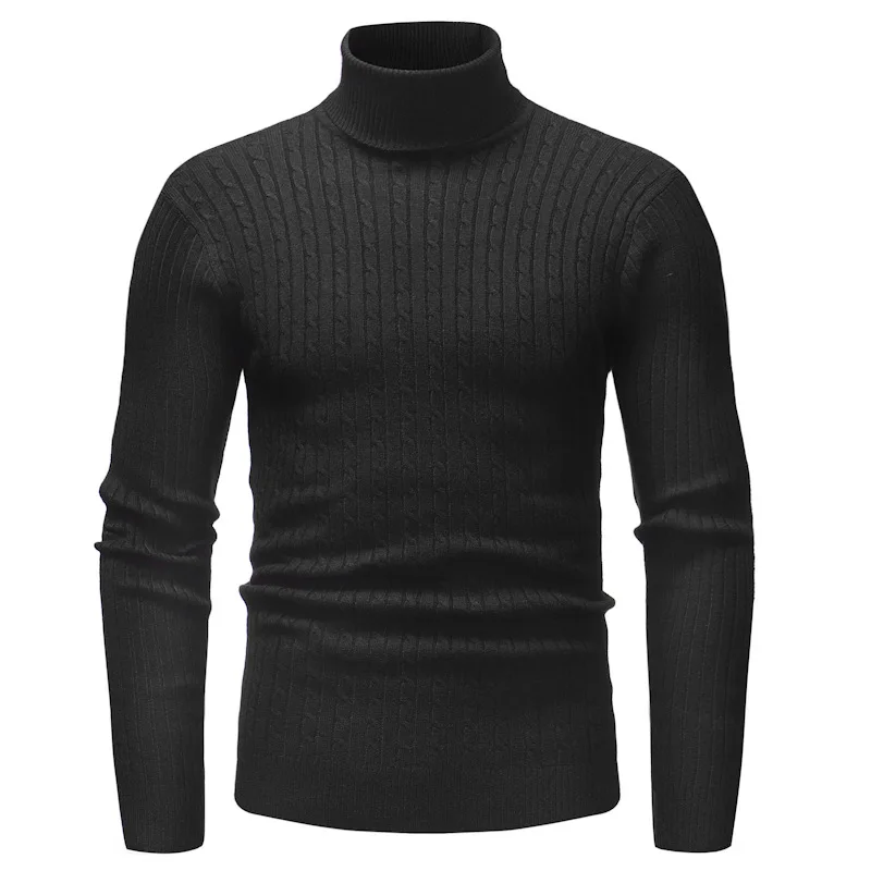 

2020 Autumn and Winter New European and American Fashion Casual Men's Knit Sweater Christmas Sweater Men Turtleneck Sweater