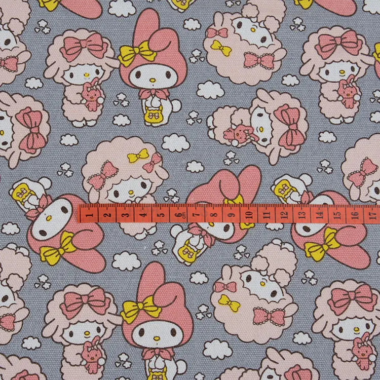 My Melody кролик фортепиано овца облако печать ручная работа пэтчворк хлопок холст тканевая Подушка Diy скатерть Диван Обложка 91 см x 145 см
