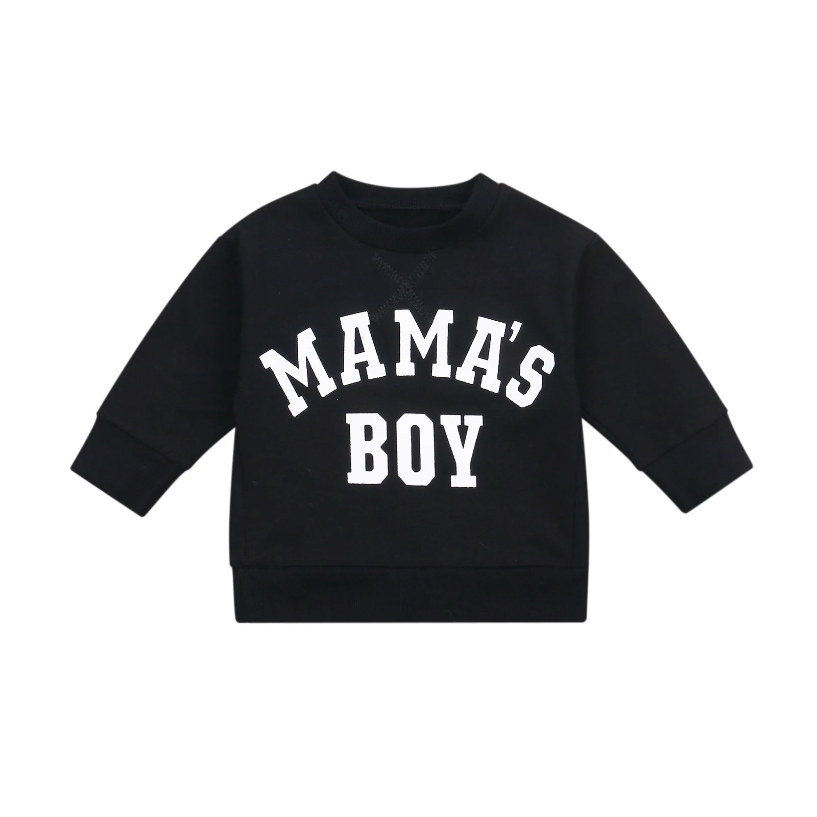 

Loose Infant Kids Baby Boys Girls Sweatershirt, Long Sleeve Round Neck Lettering Sweatershirt for Autumn Early Winter 6M to 4T