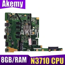 Upgraded version 8GB/RAM N3710 CPU For ASUS E502S E502SA E402S E402SA Motherboard E502SA E402SA laptop Mainboard Mainboard