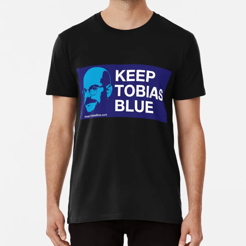 Голубая Футболка Keep Tobias Blue Funke фьюнке аrrested Development Michael Cera Gob | Мужская одежда
