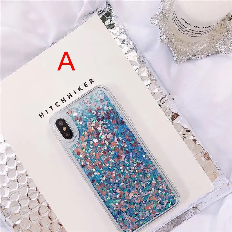 Прозрачный чехол для Samsung Galaxy J4 J6 J8 2018 A6 Plus S9 S10 задняя крышка с зыбучим песком|Бамперы| |