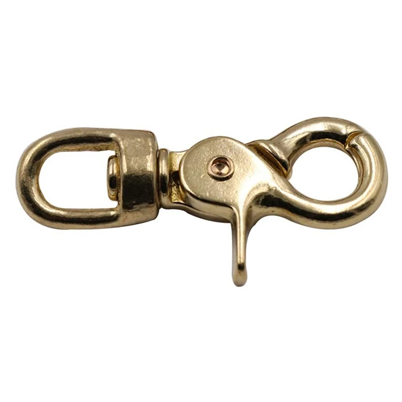 

4 Brass Pattern Hook Buckle Pure Copper Hook Buckle Office Certificate Key Hanging Buckle