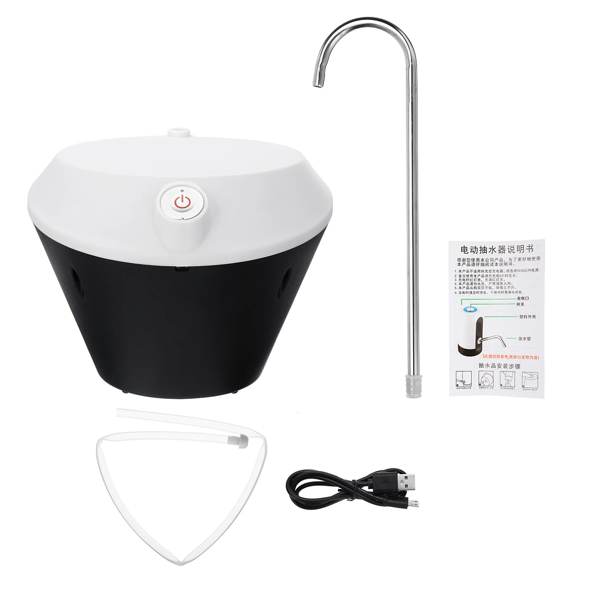 

Home Water Bottle Pump Portable Black Electric Water Dispenser USB Charging Automatic Drinking Water Pumps Water-bottle Switch