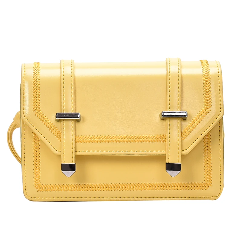 

Bag For Women Shoulder Chain Buckle Black Yellow Women Crossbody Shoulder Bags For 2021 Baguette