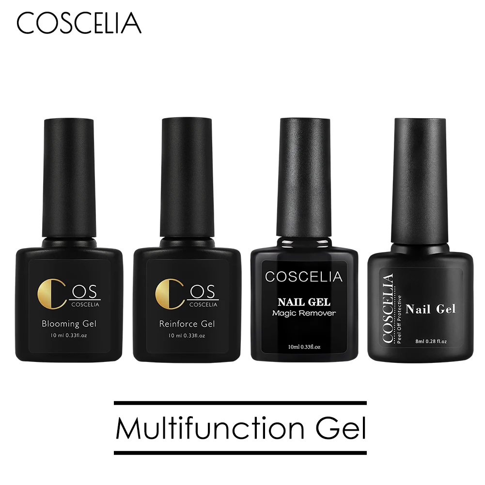 COSCELIA Topcoat Basecoat набор гель для маникюра все Укрепляющий с рисунком цветения