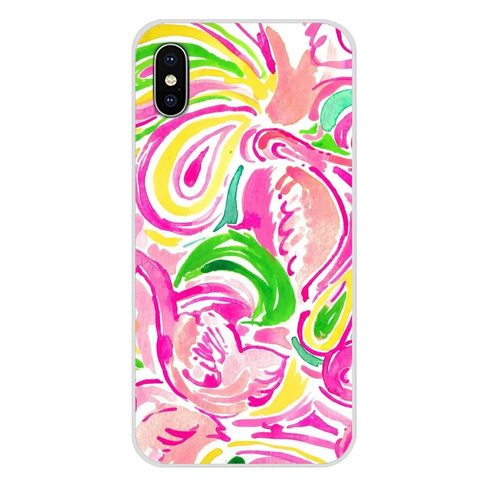 Мягкий чехол из термополиуретана с мультяшным принтом красного цвета бабочкой