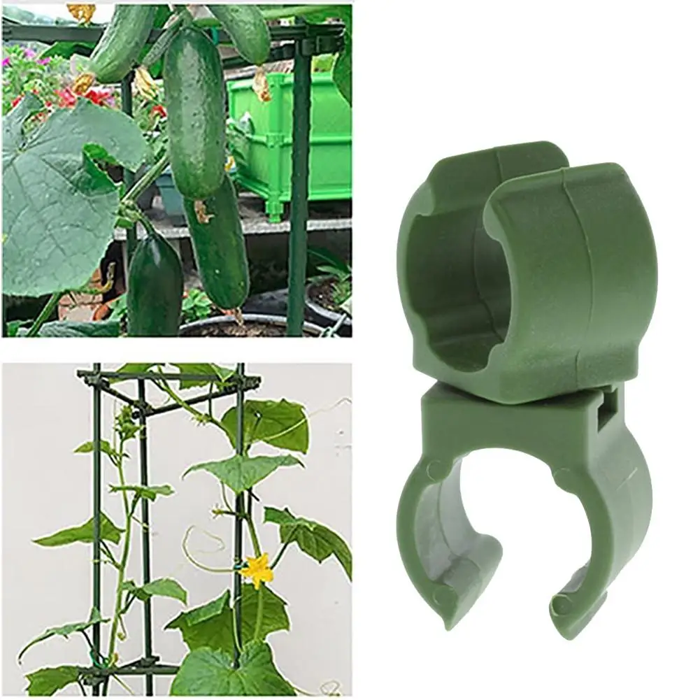 

6PCS Plant Stakes Connectors Adjustable Durable Plastic Greenhouse Bracket Fixed Clamp Gardening Pillar Support Accessories