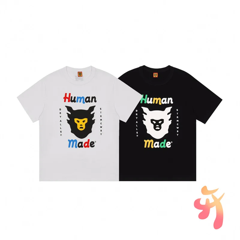 

Oversize Human Made T-hirts High Quality Cotton Round Neck Toptees Men's Women's Human Made Casual Loose Tshirts