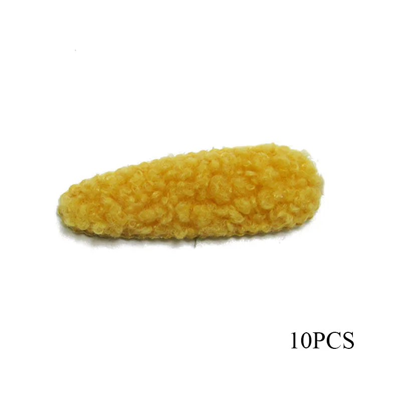 10 шт./лот 5 6*2 см плюшевая бархатная заколка для волос с кроликом мягкая аппликация