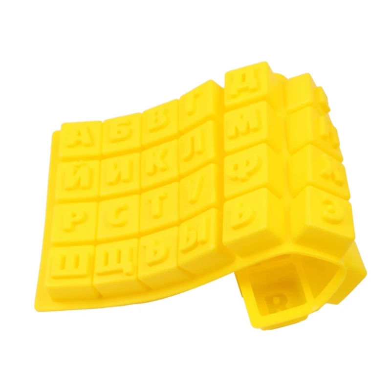 13MA русский алфавит/силиконовая форма буквы &quotсделай сам&quot леденец Пудинг Форма