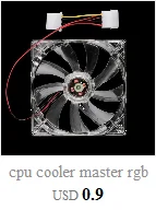 Кулер для процессора master rgb охлаждающий вентилятор для процессора охлаждающий кулер вентилятор Радиатор 7 лопастей для Intel LGA 775 1155 1156 AMD 754 AM2