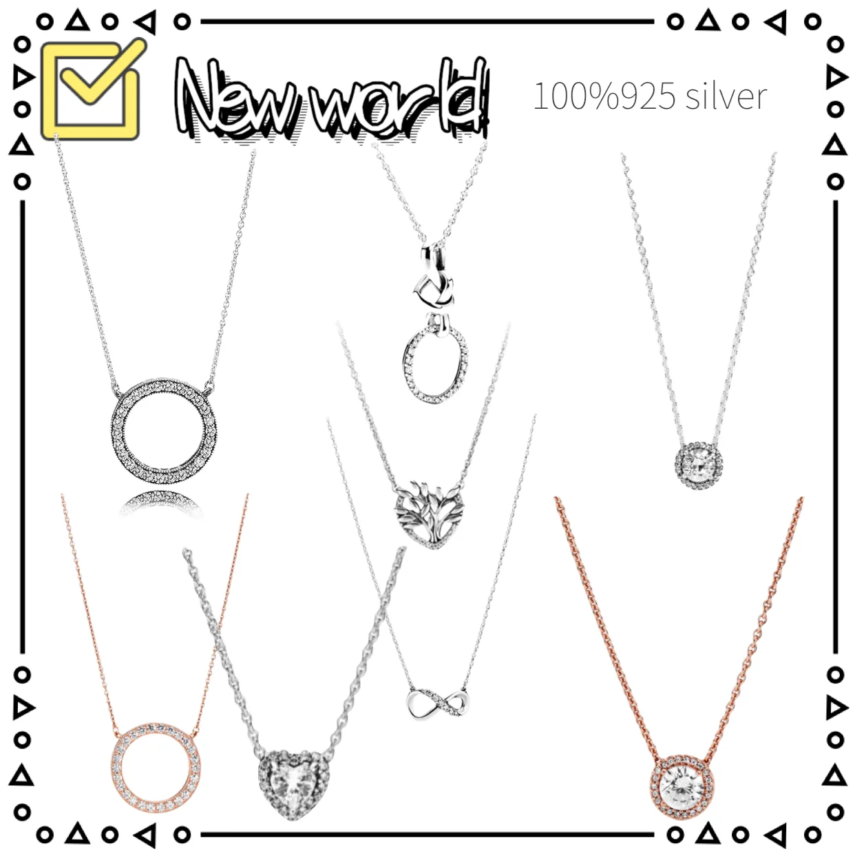 

The 925 sterling silver heart pendant is an original cubic zirconia ring necklace for women's luxury jewelry fashion classic