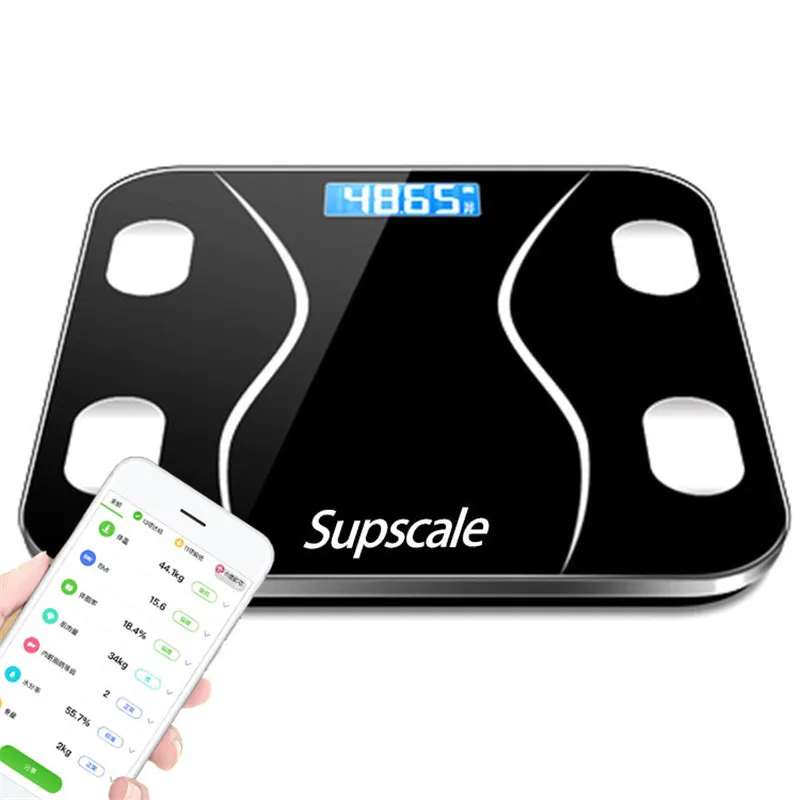 Напольные весы интеллектуальные напольные Bluetooth бытовые BMI жира для взрослых
