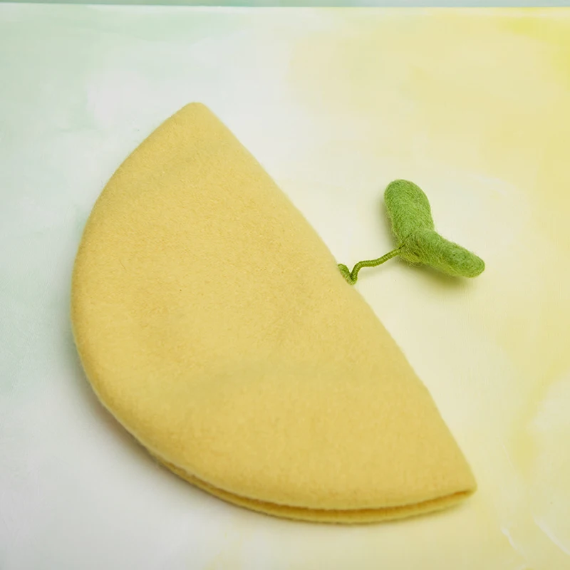 Ручная приманка Симпатичные повороты зеленый художник идет шапка берет Джокер